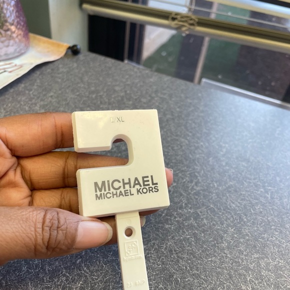 Michael Kors Black brown monogram Crossbody Belt bag clutch snap l/xl new - Picture 5 of 6